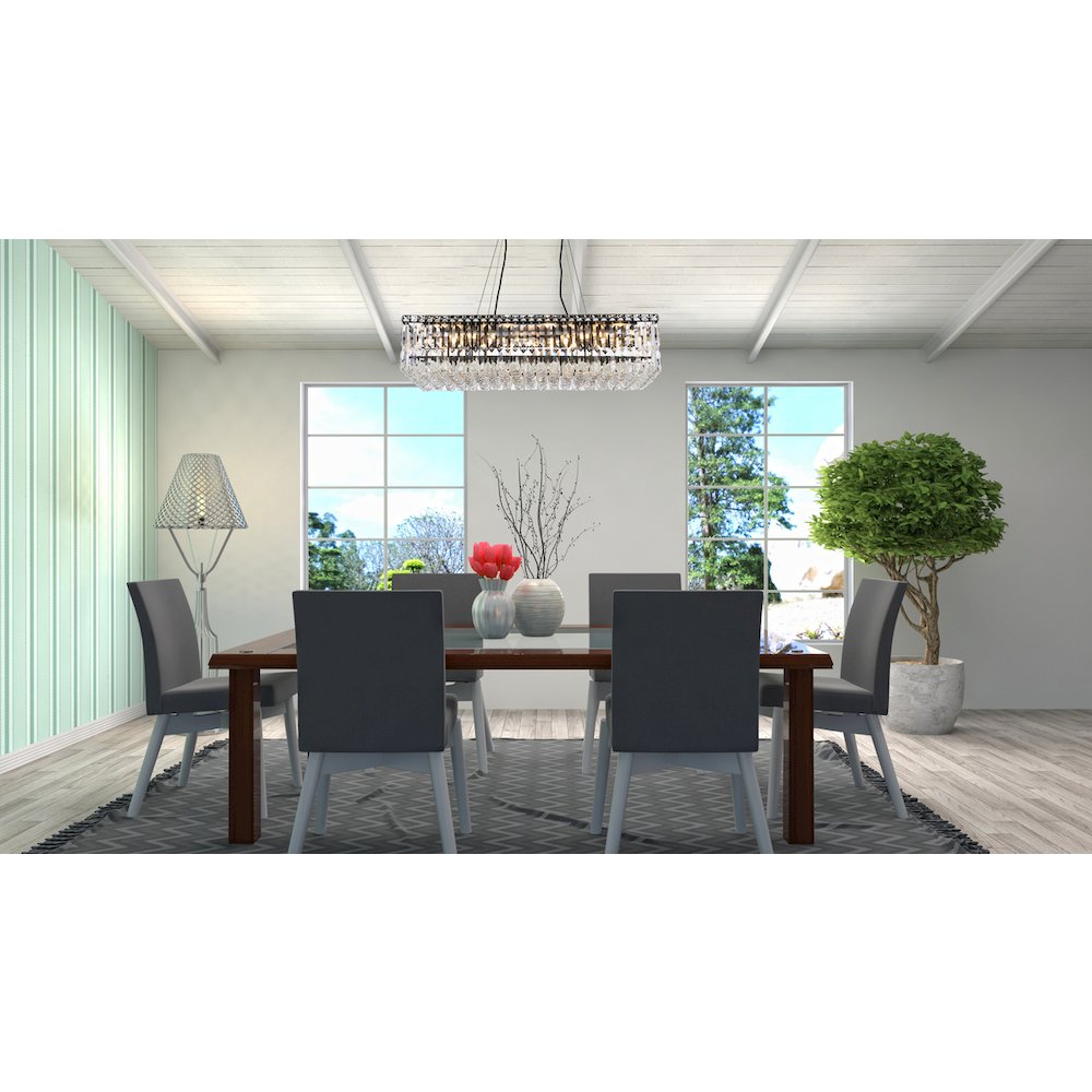 Maxime 32 Inch Black Chandelier. Picture 2