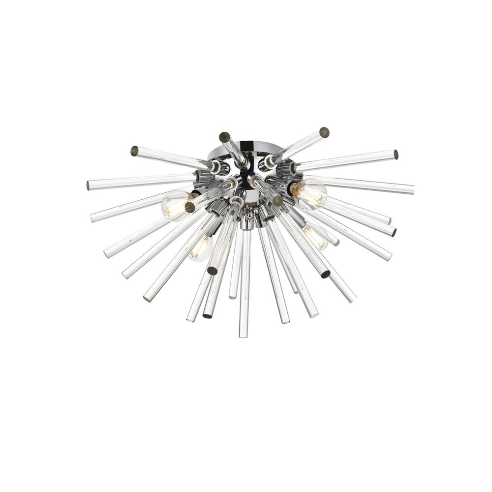 Sienna 18 Inch Crystal Rod Wall Sconce In Chrome. Picture 4