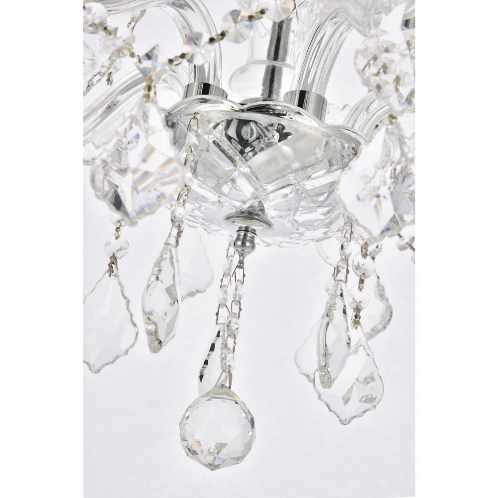 Verona 5 light Chrome Chandelier Clear Royal Cut Crystal. Picture 4