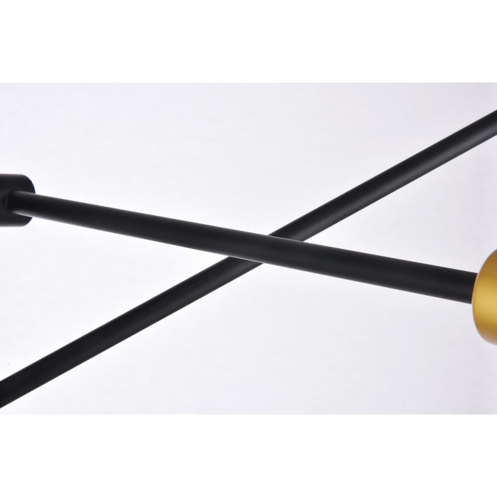 Axel 6 Lights Black Pendant. Picture 7