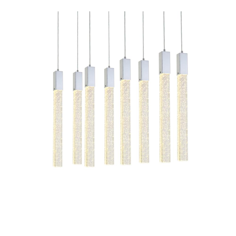 Weston 8 lights pendant in chrome. Picture 2