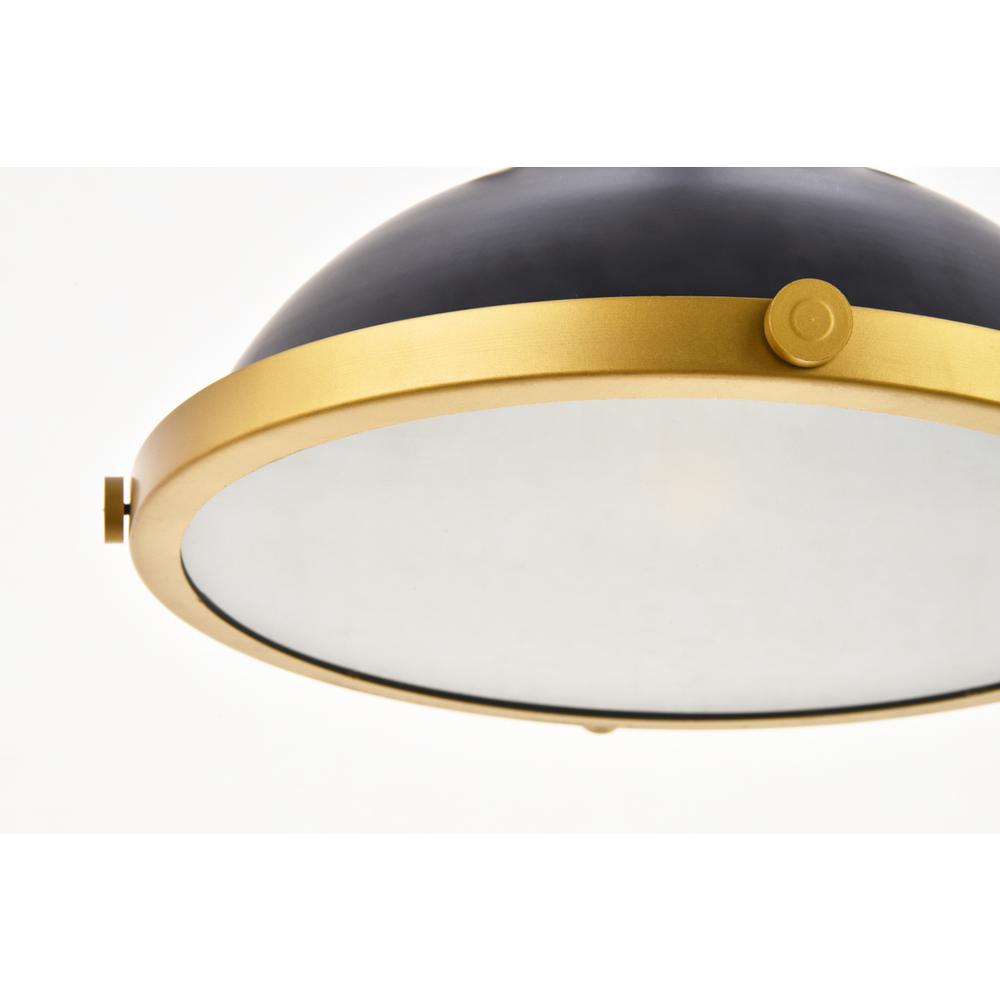 Eamon 1 Light matte black Pendant. Picture 3