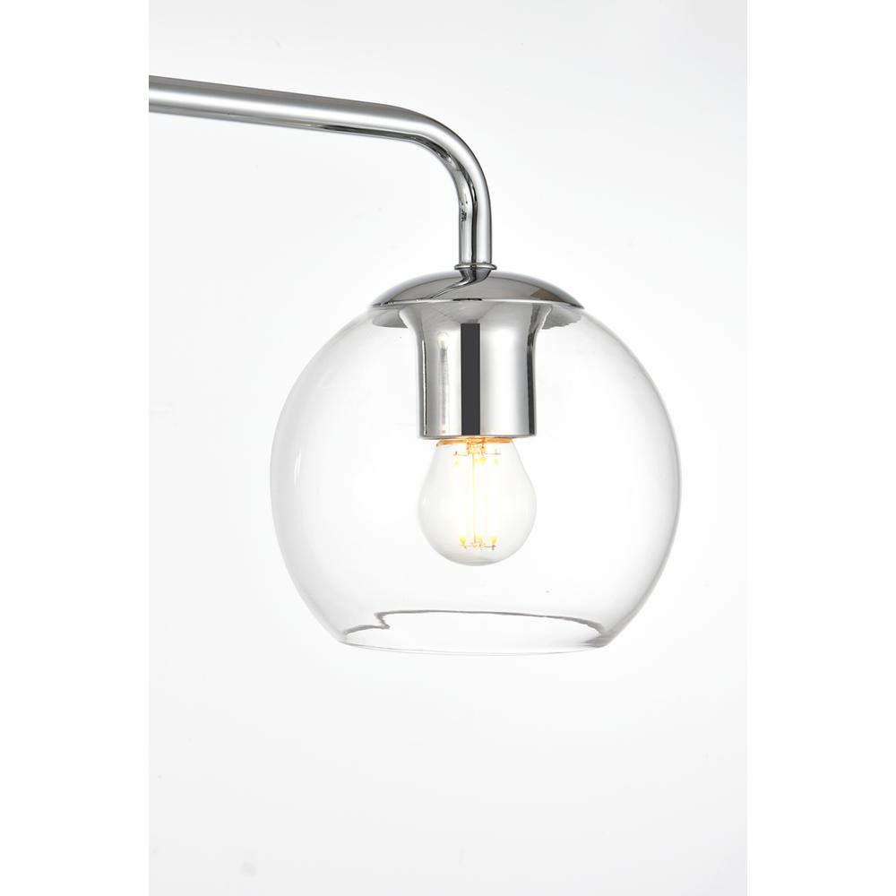 Genesis 2 light Chrome and Clear Bath Sconce. Picture 4