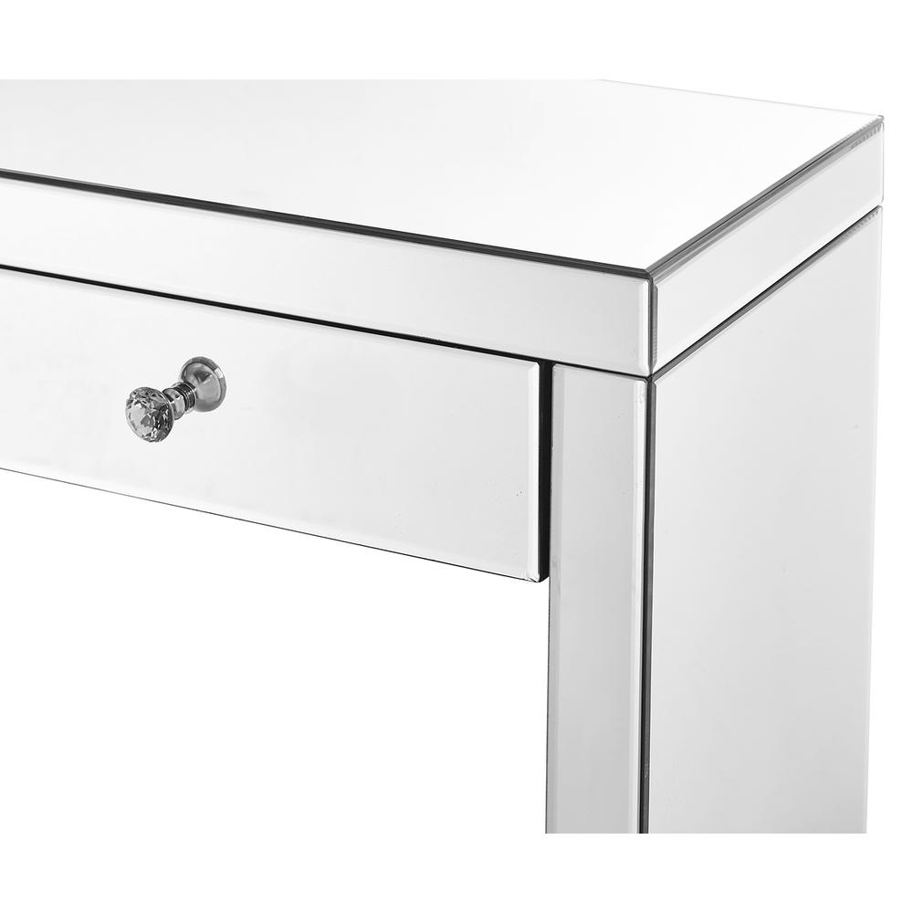 Console Table 39 in x 14 x30 in. in Clear. Picture 5