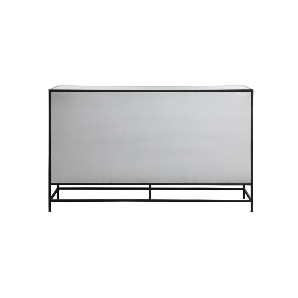 James 60 in. mirrored credenza in black. Picture 10