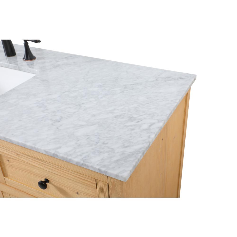 60 inch Single bathroom vanity in natural wood. Picture 11