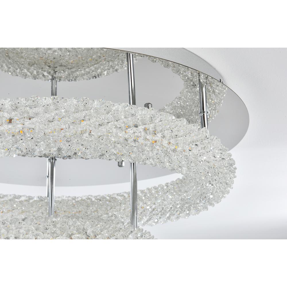 Bowen 22 inch Adjustable LED Flush Mount in Chrome. Picture 5