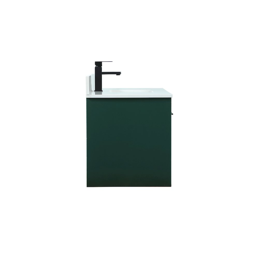 40 Inch Single Bathroom Vanity In Green With Backsplash. Picture 15