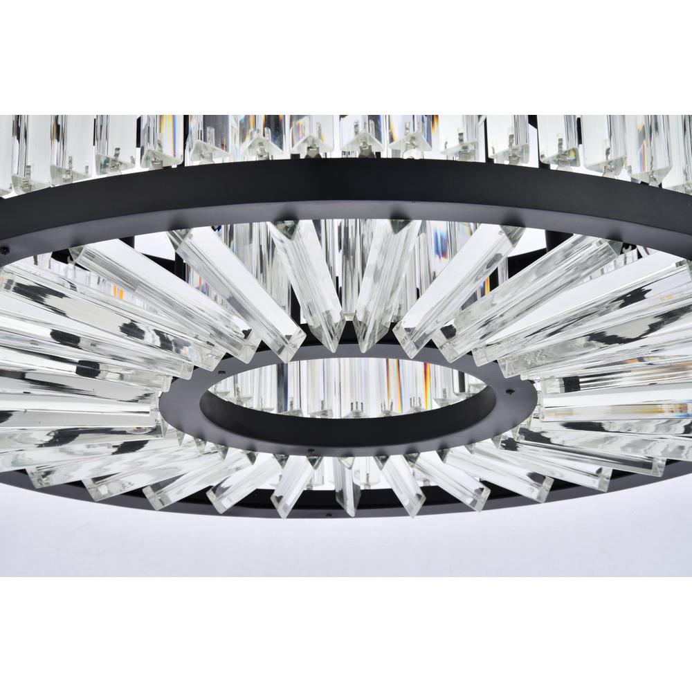 Chelsea 10 light Matte Black Chandelier Clear Royal Cut Crystal. Picture 3