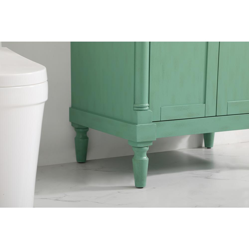30 inch Single Bathroom vanity in Vintage Mint. Picture 5