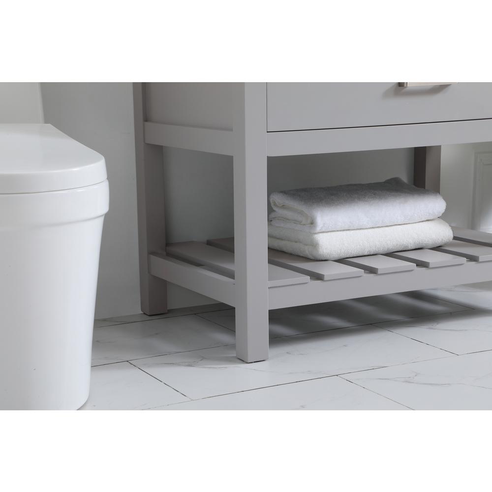 36 inch Single bathroom vanity in grey. Picture 6