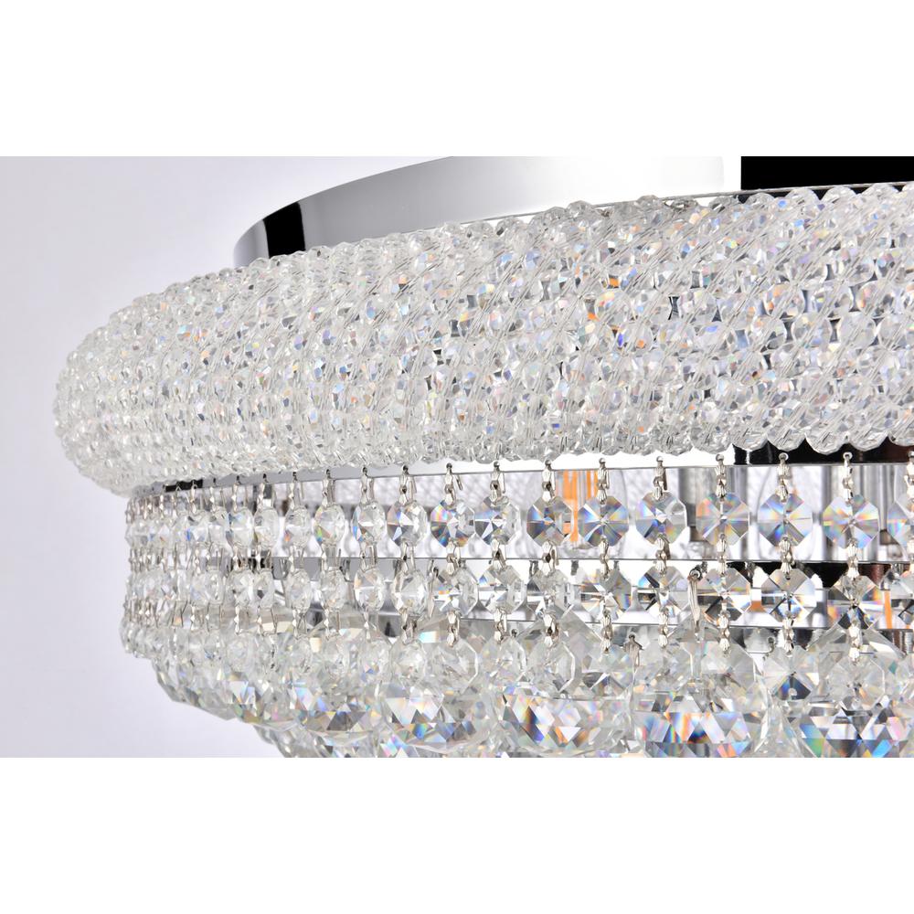 Primo 15 light Chrome Flush Mount Clear Royal Cut Crystal. Picture 3