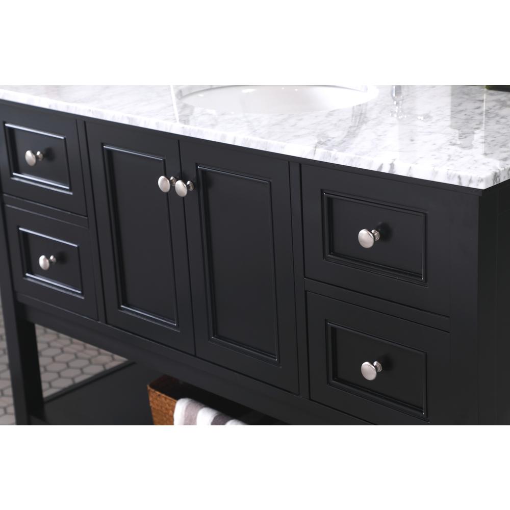 48 in. Single bathroom vanity set in Black. Picture 4