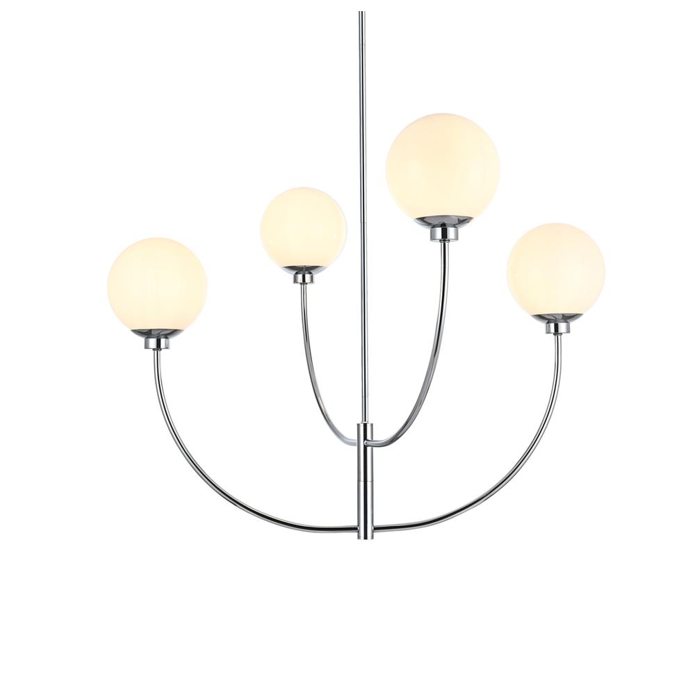 Nyomi 36 inch chandelier in Chrome. Picture 2
