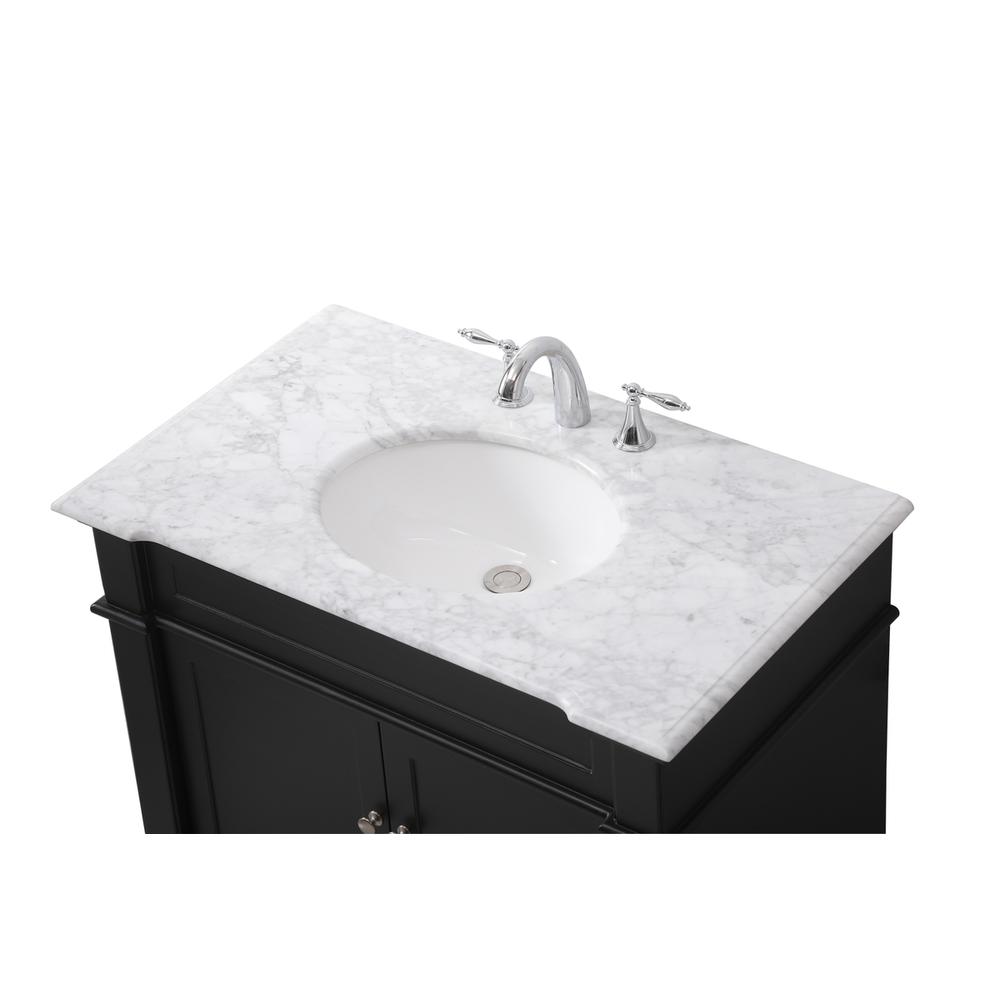 36 inch Single bathroom vanity set in black. Picture 10