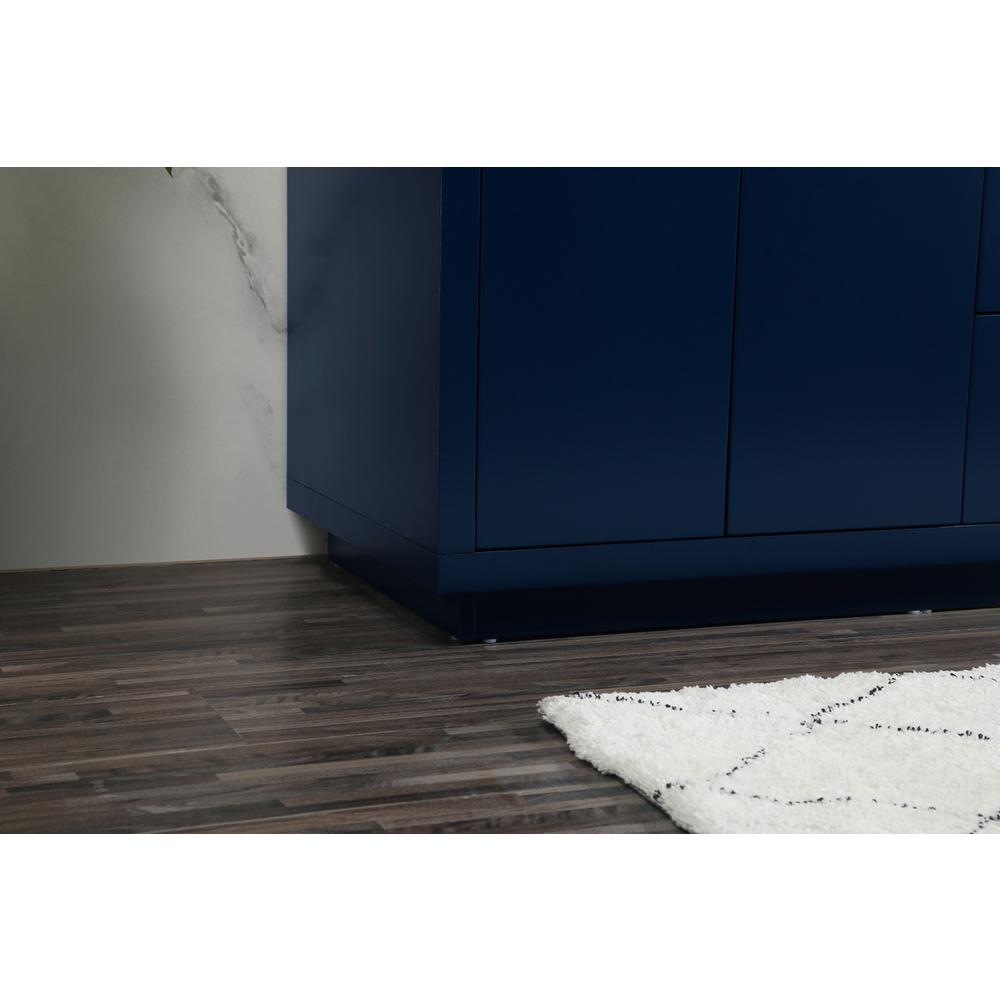 60 inch double bathroom vanity in blue. Picture 6