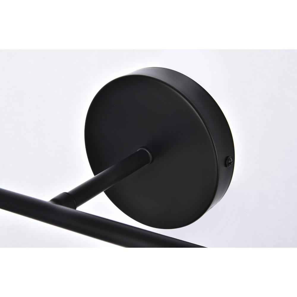 Hanson 4 lights bath sconce in black with clear shade. Picture 4