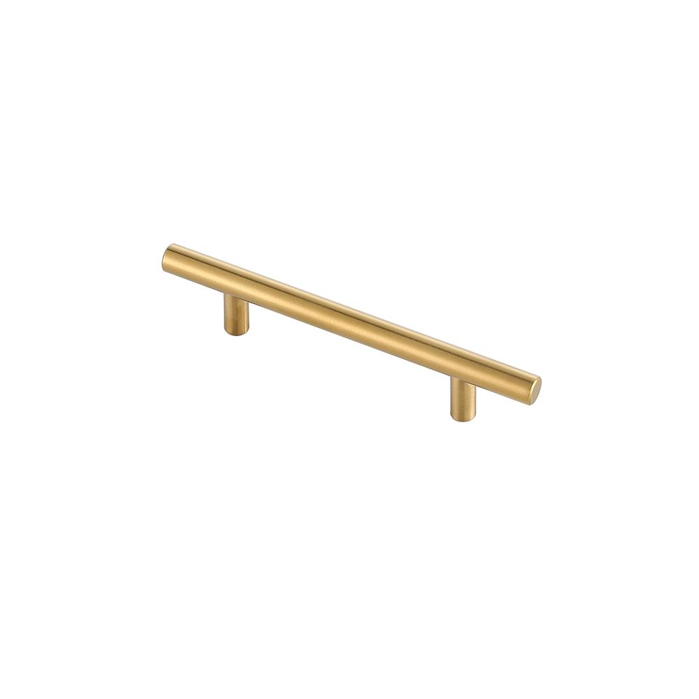 Quinn 4" Center to Center Brass Bar Pull Multipack (set of 10). Picture 3