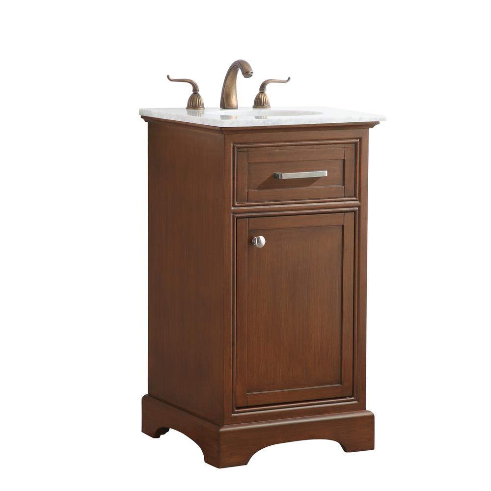19 in. Single Bathroom Vanity set in teak. Picture 12