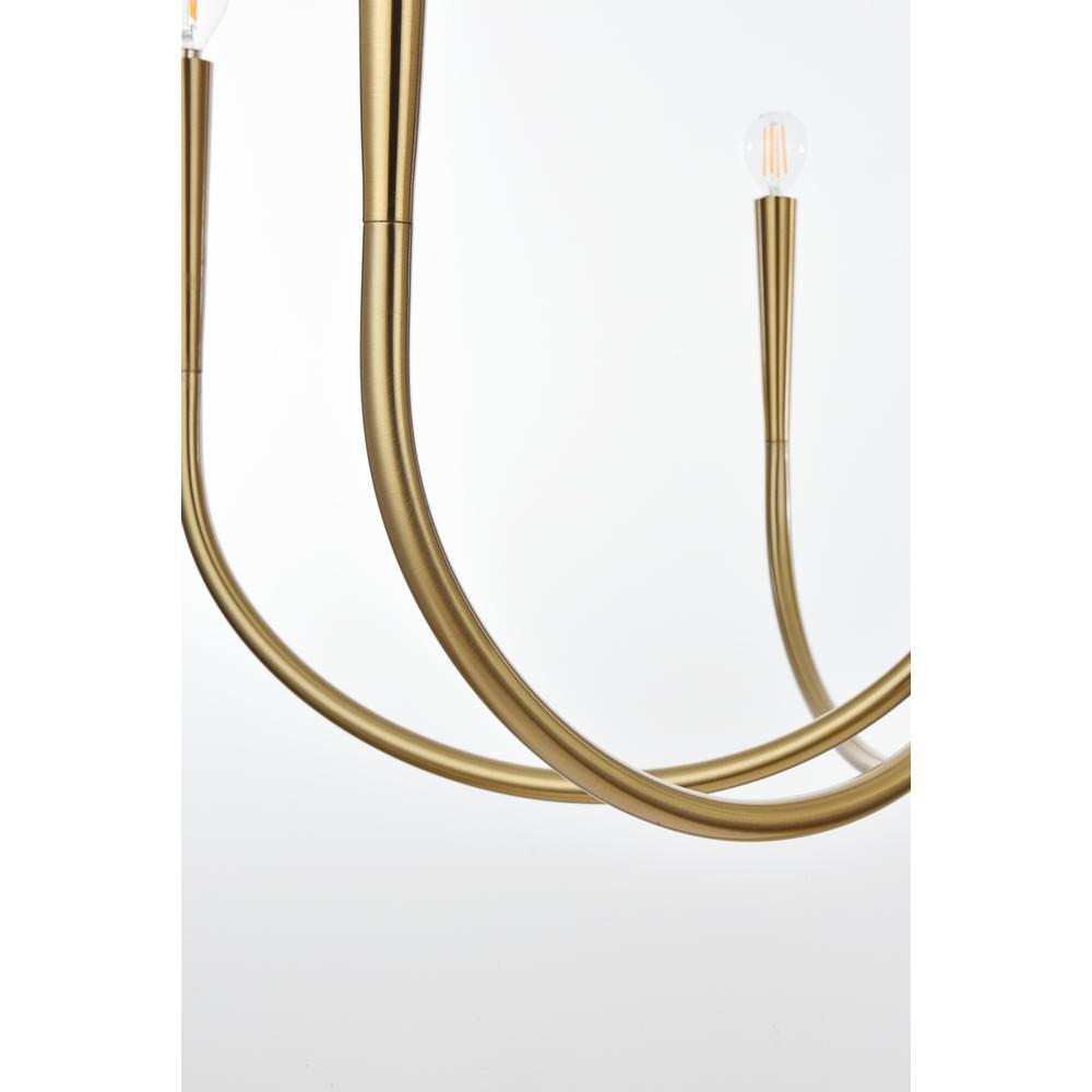 Layne 36 inch chandelier in Gold. Picture 5