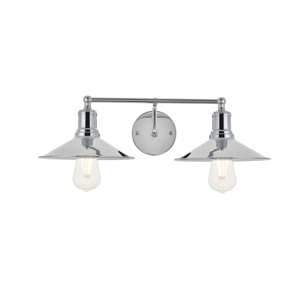 Etude 2 light chrome Wall Sconce. Picture 1