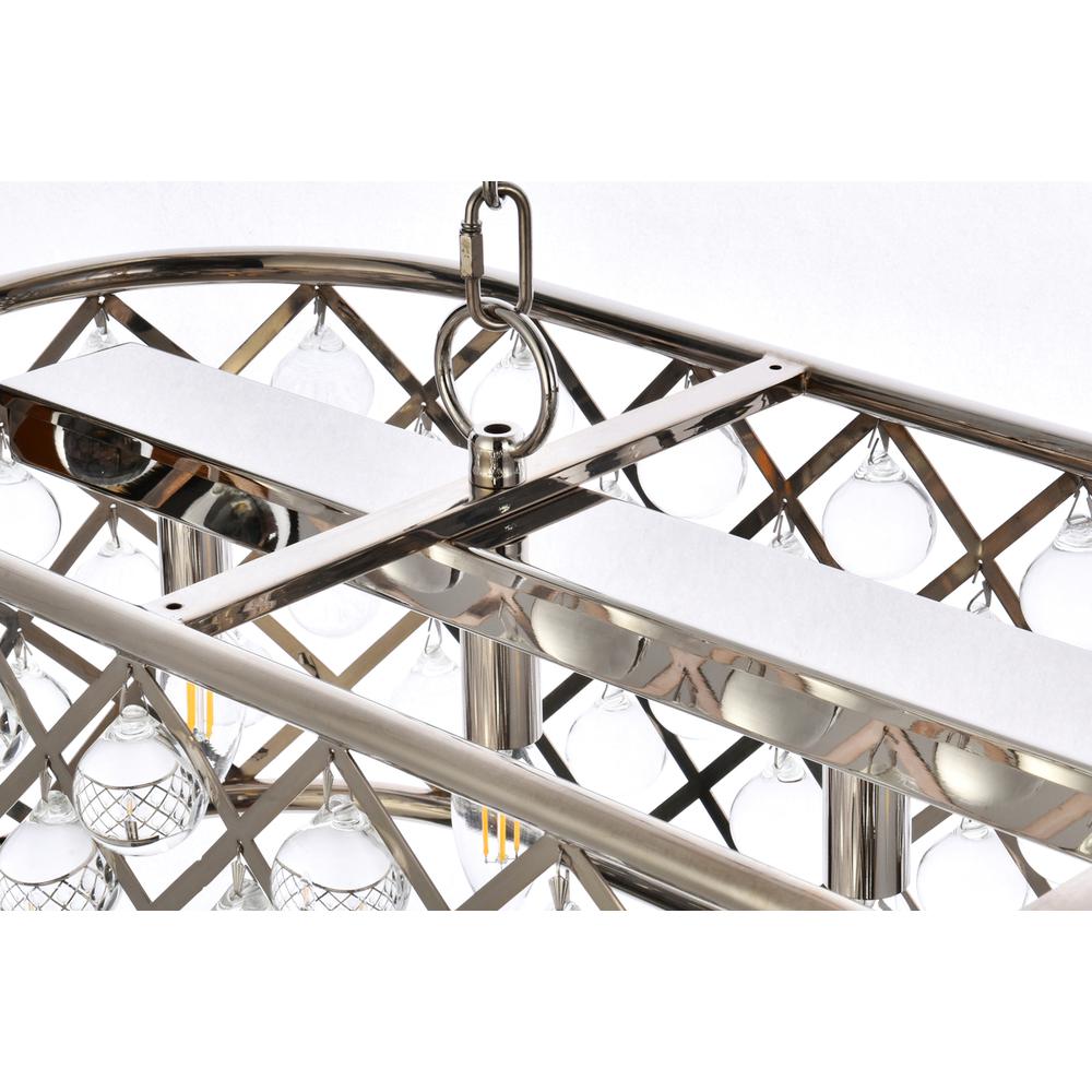 Madison 7 light polished Nickel Chandelier Clear Royal Cut Crystal. Picture 4