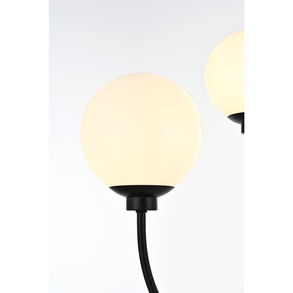 Nyomi 30 inch chandelier in Black. Picture 5