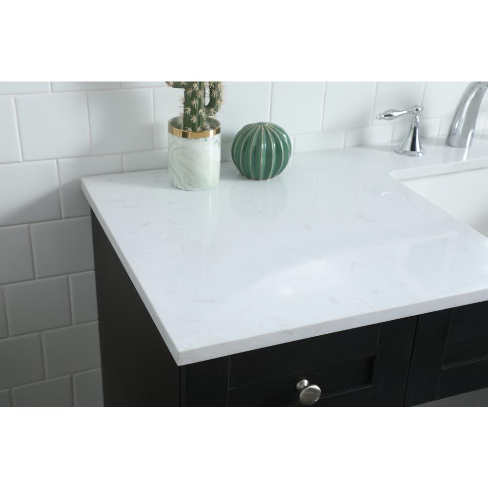 54 Inch ADA Compliant Bathroom Vanity In Black. Picture 5