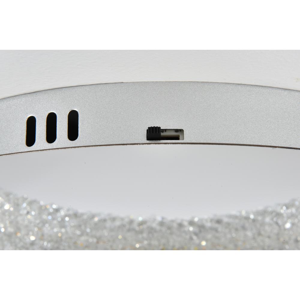 Bowen 18 inch Adjustable LED Flush Mount in Chrome. Picture 6