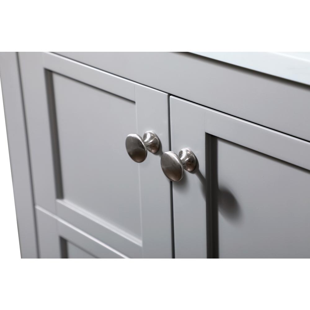 32 inch Single bathroom vanity in grey with backsplash. Picture 12
