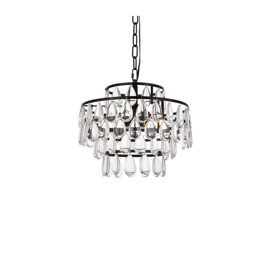 Mila 14 inch pendant in black. Picture 2