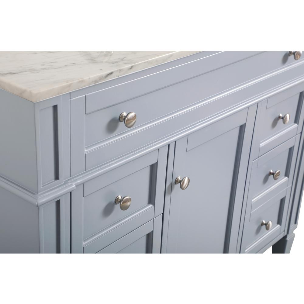42 inch Single bathroom vanity in grey. Picture 9