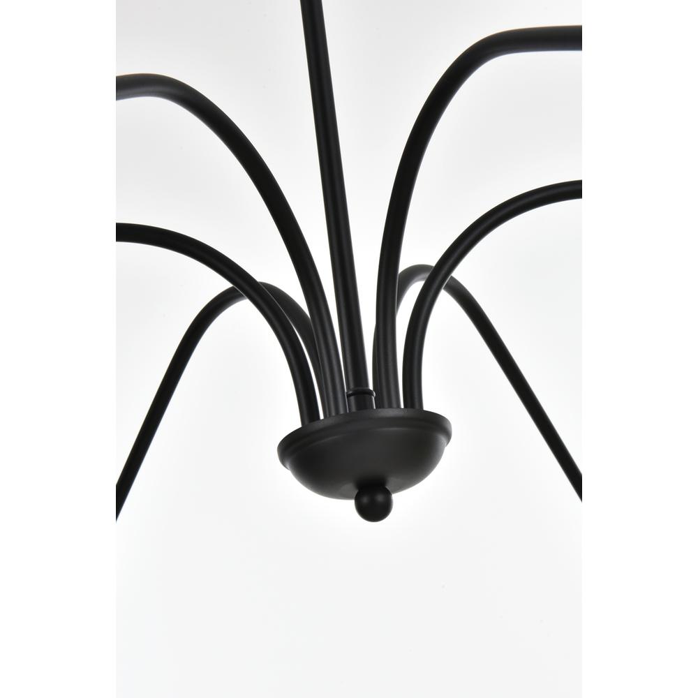 Rohan 60 inch chandelier in Matte Black. Picture 4