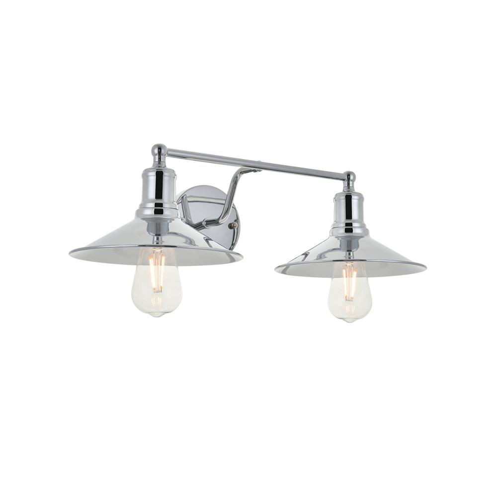 Etude 2 light chrome Wall Sconce. Picture 5