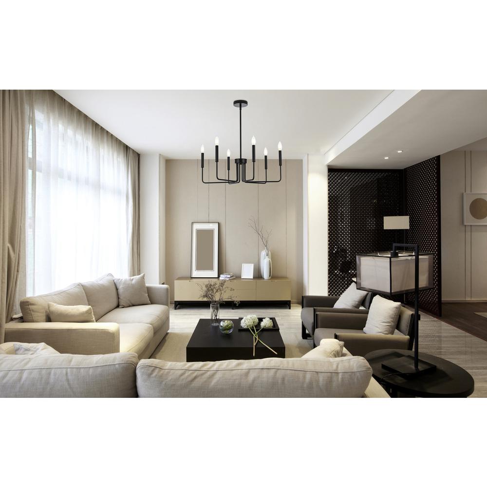 Willa 26 inch Pendant Light in Black. Picture 9
