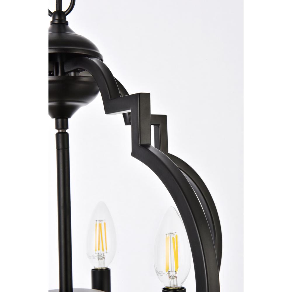 Sandara 4 lights pendant in black. Picture 5