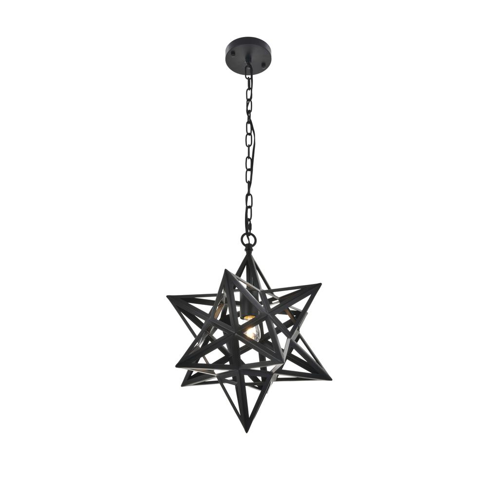 Nocturne 1 light black Pendant. Picture 5