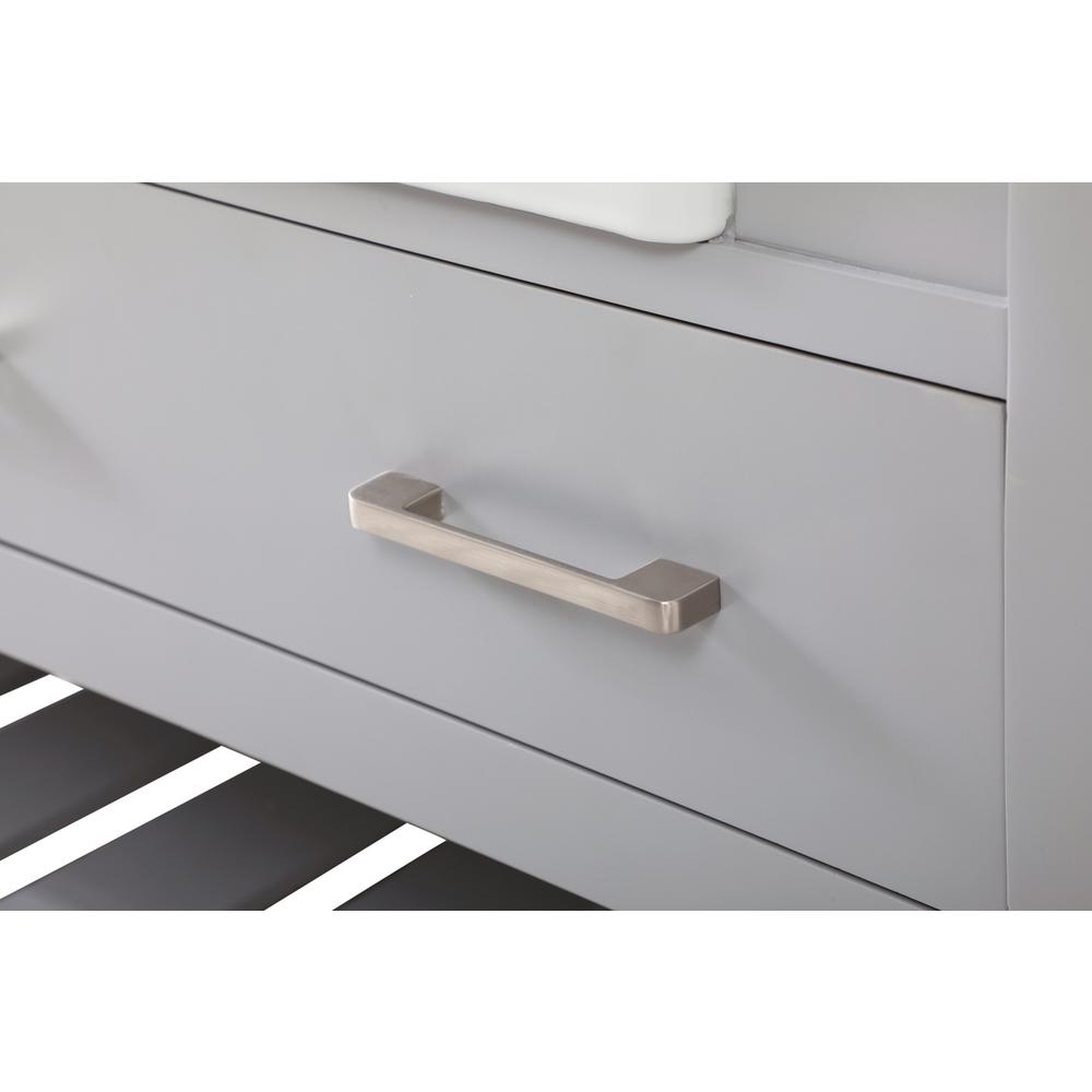 60 inch double bathroom vanity in grey. Picture 12