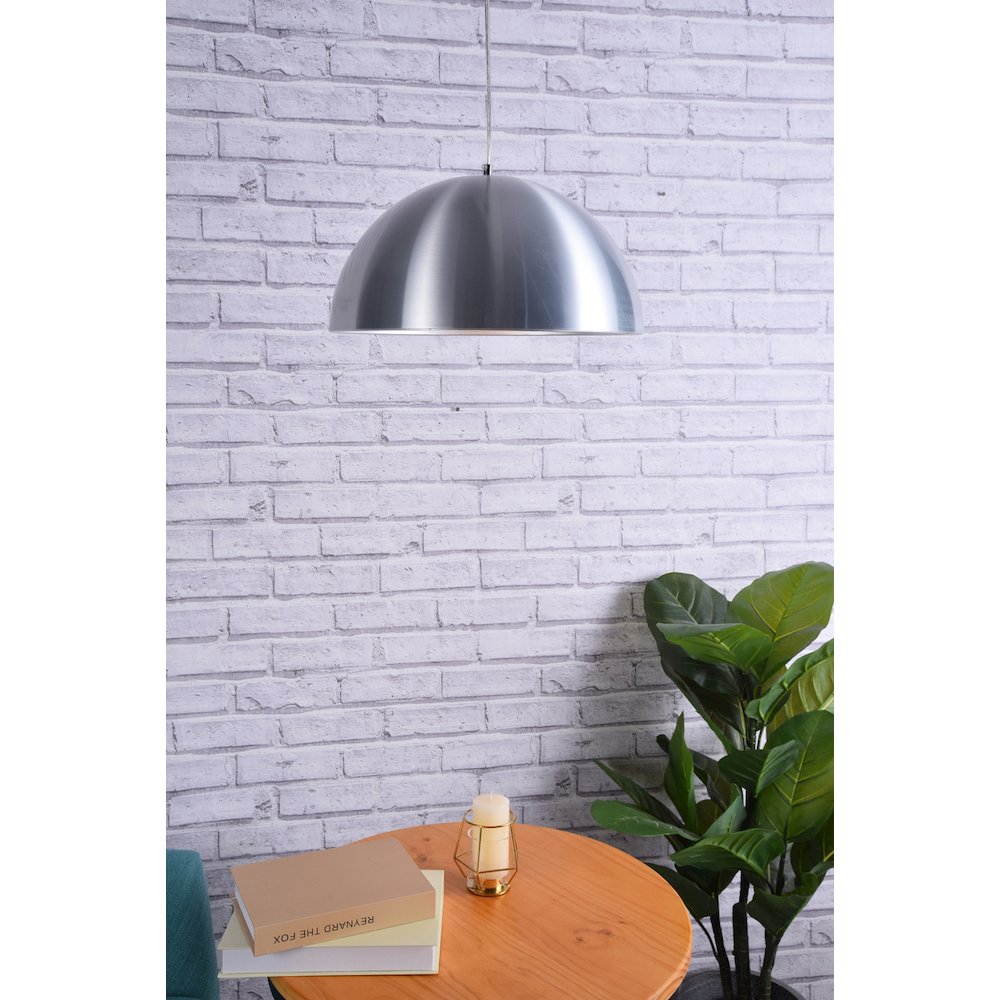 Circa 1 Light Burnished Nickel Pendant. Picture 8