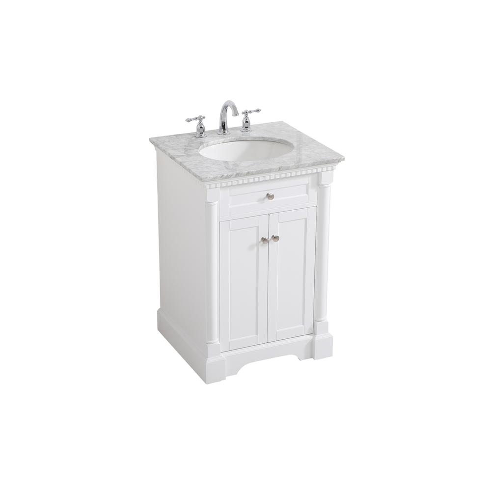 24 inch Single bathroom vanity in  White. Picture 8