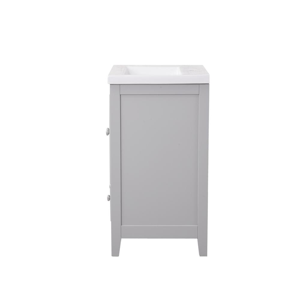 24 In. Single Bathroom Vanity Set In Medium Grey. Picture 12