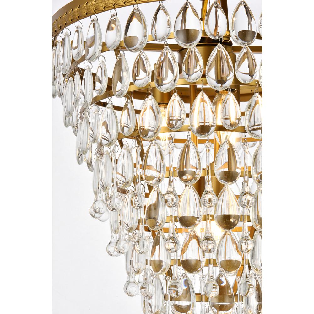 Nordic 5 lights brass pendant. Picture 4