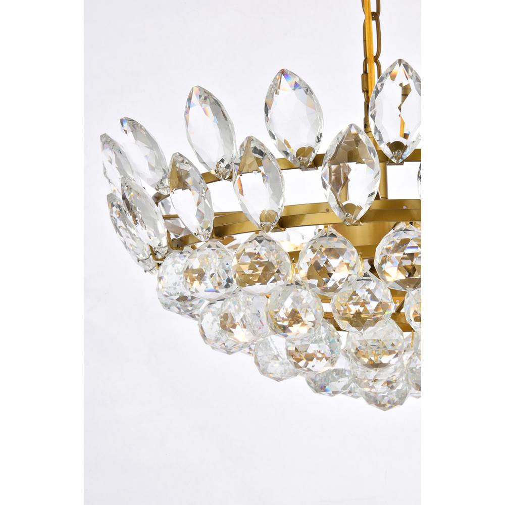 Emilia 18 inch pendant in brass. Picture 4