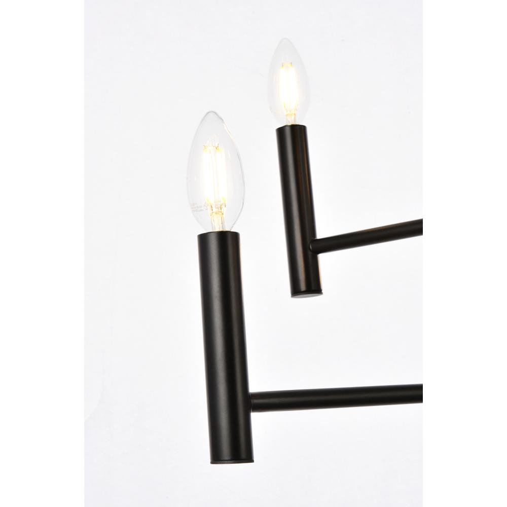 Carmella 6 lights pendant in black. Picture 4