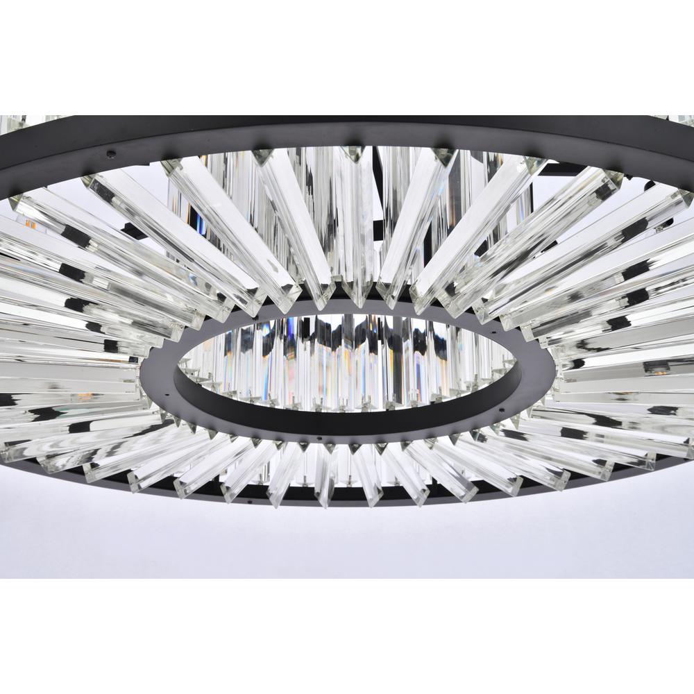 Chelsea 10 light Matte Black Chandelier Clear Royal Cut Crystal. Picture 3