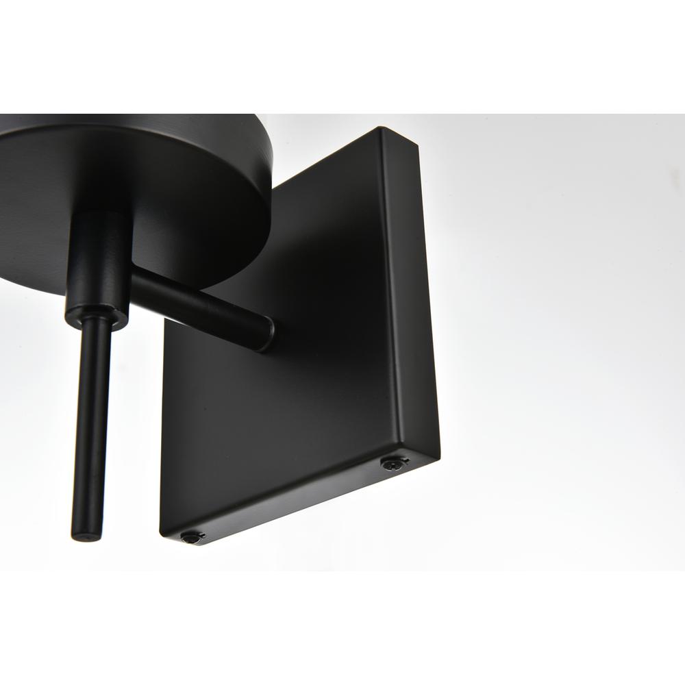 Benny 1 light Black and Clear Bath Sconce. Picture 5