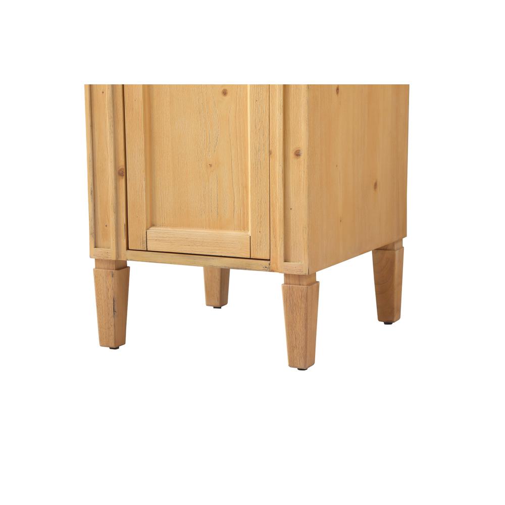 18 inch Single bathroom vanity in natural wood. Picture 13