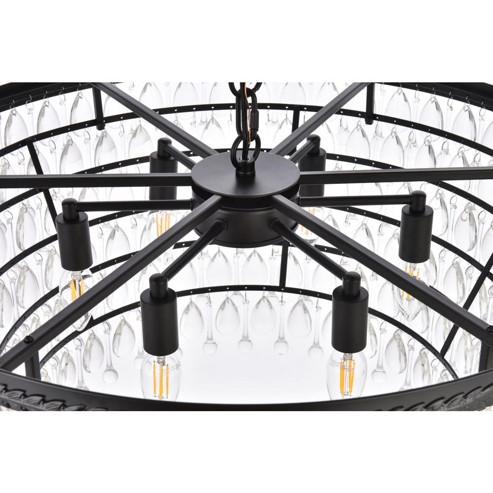 Nordic 6 lights black chandelier. Picture 4