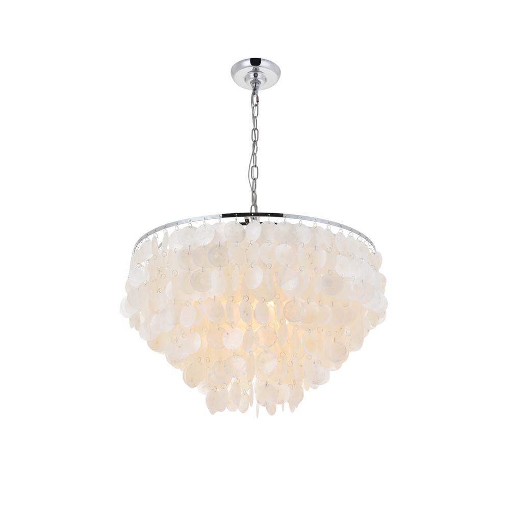 Selene 6 light Chrome Pendant. Picture 6