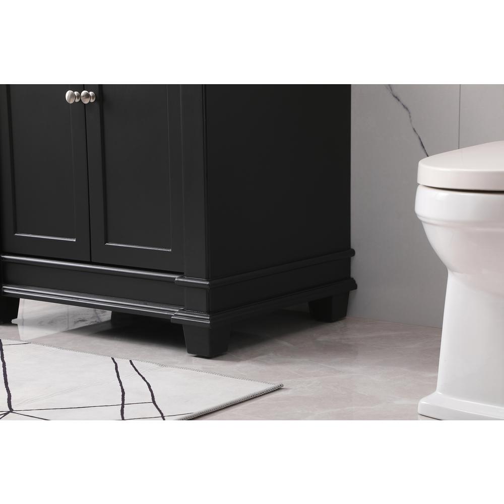 30 inch Single bathroom vanity set in black. Picture 6